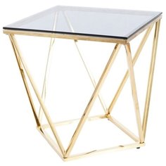 Журнальный столик SIGNAL SILVER B, золотистый СИГНАЛ