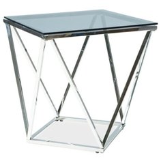 Журнальный столик SIGNAL SILVER B, серебристый СИГНАЛ