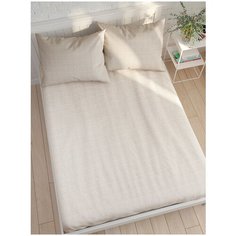 Простынь Сказка "Бежевая клеточка" 150х215 см