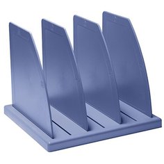 Подставка для журналов и бумаг Стамм, сборная, 3 отделения, голубая Berlin
