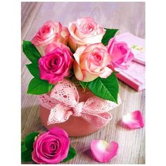 Алмазная мозаика на подрамнике 30х40см (круглые стразы, полная выкладка) GB77263 New World