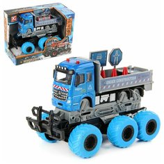 Машина Veld co 83569 металлическая MONSTER RESCUE TRUCK 6 колес, меняет форму, инерция
