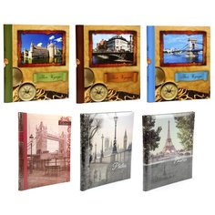 Фотоальбом магнитный 10 листов 23*28см, внутренняя спираль, Veld-co "Путешествие"