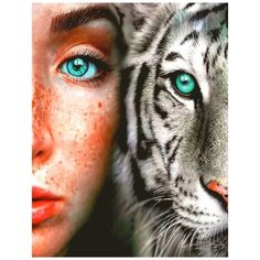 Алмазная мозаика на подрамнике 40х50см (круглые стразы, полная выкладка) ZX9798 New World