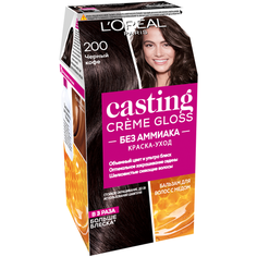 LOreal Paris Casting Creme Gloss стойкая краска-уход для волос, 200 черный кофе