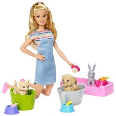 Кукла Barbie и домашние питомцы, FXH11