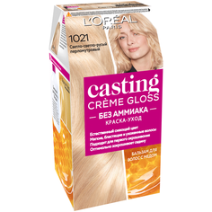 LOreal Paris Casting Creme Gloss стойкая краска-уход для волос, 1021 светло-светло-русый перламутровый