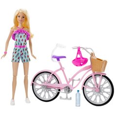 Кукла Barbie на велосипеде, FTV96