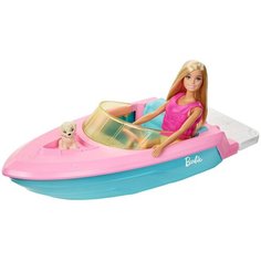 Кукла Barbie и моторная лодка, GRG30