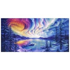 Набор алмазной мозаики "Сияние", размер 100х50см, 55 цветов Яркие Грани