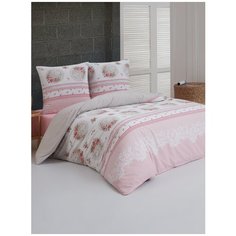 Постельное белье Karna бязь ALVIA Двуспальное (Абрикосовый)