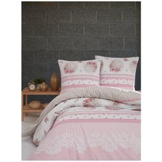 Постельное белье полуторное Karna бязь ALVIA