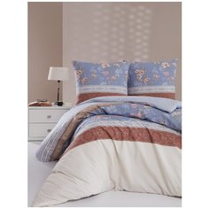 Постельное белье полуторное Karna бязь NORA