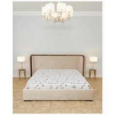 Простыня на резинке 140х200 поплин Мокко осн (борт 25см) Favorit