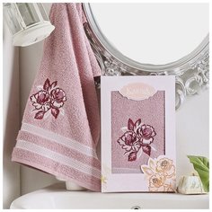 Полотенце Karna Dita - Сиреневое махровое подарочное