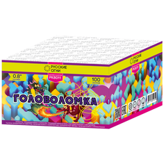 Батарея салютов РУССКИЕ ОГНИ Головоломка PK8011, 100 залпов