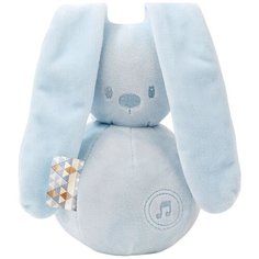 Мягкая игрушка Nattou Lapidou Кролик light blue музыкальная, 20 см 20 см