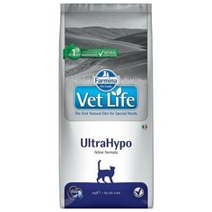 Сухой корм для кошек Farmina Vet Life UltraHypo при аллергии, при проблемах с ЖКТ 400 г