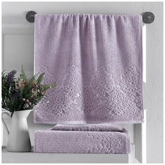 Полотенце махровое Karna Verda 70x140 - Лавандовое