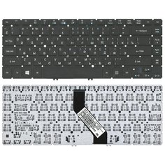 Клавиатура для ноутбука Acer MP-11F73SU-4422 черная без рамки с подсветкой Sino Power