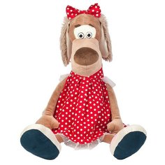 Мягкая игрушка Maxitoys Собачка Мила в платье 23 см 23 см