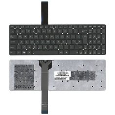 Клавиатура для ноутбука Asus K55Vj, черная без рамки, Г-образный Enter Sino Power