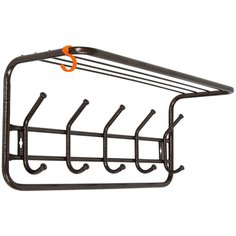 Вешалка настенная с полкой 60 см, металл, цвет медный антик арт. ВСП 6М ЗМИ