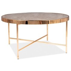 Журнальный столик SIGNAL FORTUNA B, эффект мрамора СИГНАЛ