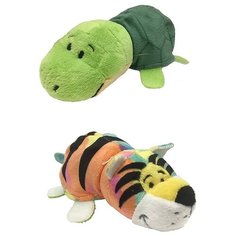 Мягкая игрушка 1 TOY Вывернушка Радужный тигр-Черепашка 12 см 12 см