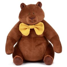 Мягкая игрушка KULT of toys Медведь Mr. Brown с бантом, 30 см коричневый 30 см