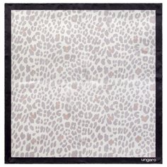 Платок Leopardo Silk, серый Emanuel Ungaro