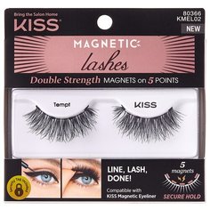 Kiss накладные ресницы Magnetic Lashes Tempt черный