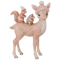 Статуэтка "Лесные друзья" 11*5*15,5см Олененок в шапочке полистоун Lefard