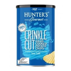 Набор для гурманов Чипсы Hunters Gourmet Морская соль 140гх2шт Соус Чили с ежевикой Poppamies 150мл