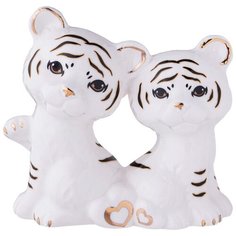 Фигурка "Тигрята" 10*5,5*9см фарфор, упаковка Lefard