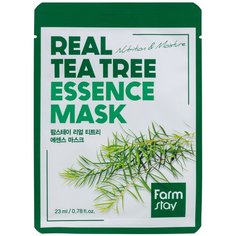 Farmstay Real Tea Tree Essence Mask тканевая маска с экстрактом чайного дерева, 23 мл