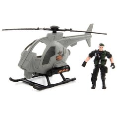 Вертолет Veld Co Военный 116052, 27.5 см, серый