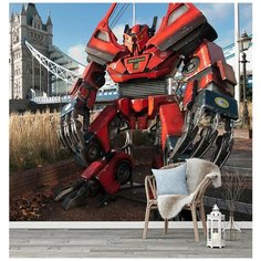 K07303 Фотообои Флизелиновые с виниловым покрытием Для подростков Роботы Трансформеры 300х270 см Barton Wallpapers