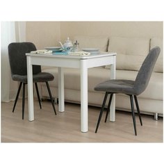 Стол обеденный Орфей 42 Белый шпон Da Vita