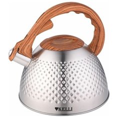 Чайник из нержавеющей стали Kelli KL-4532 3 л (серебристый)