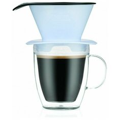 Набор термобокал и кофейник с фильтром Pour Over 2 в 1, лунный Bodum