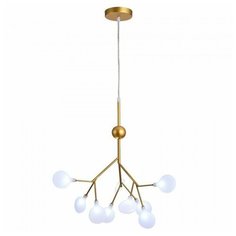 Подвесная люстра Natali Kovaltseva GRACE 75124/6С GOLD SATIN 6*20W G4 золото