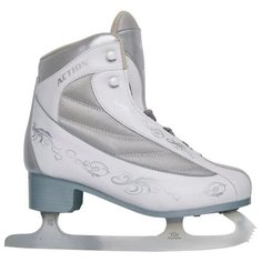 Коньки фигурные ACTION Milady PW-215BD 40 Бело-серый Action!