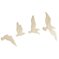 Панно настенное из дерева "Птицы мини" (Дуб) AFI Design