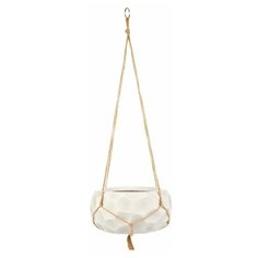 Подвесное кашпо для цветов IDEALIST Lite Мозаик, слоновая кость, Д29,5 В15 см