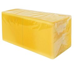 Салфетки бумажные сервировочные праздничные цветные 2сл 24см 300л Gratias Professional желтые