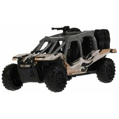 Машина металлическая инерционная Технопарк автовездеход камуфляж, свет-звук 12 см