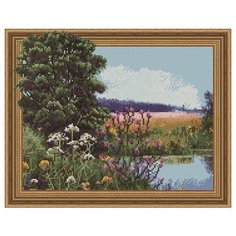 Алмазная мозаика Родные просторы, PaintBoy 40x50 см.