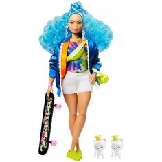Barbie Экстра - Кукла с голубыми волосами, GRN30