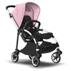 Прогулочная коляска Bugaboo Bee6 Complete, alu/black/soft pink, цвет шасси: серебристый
